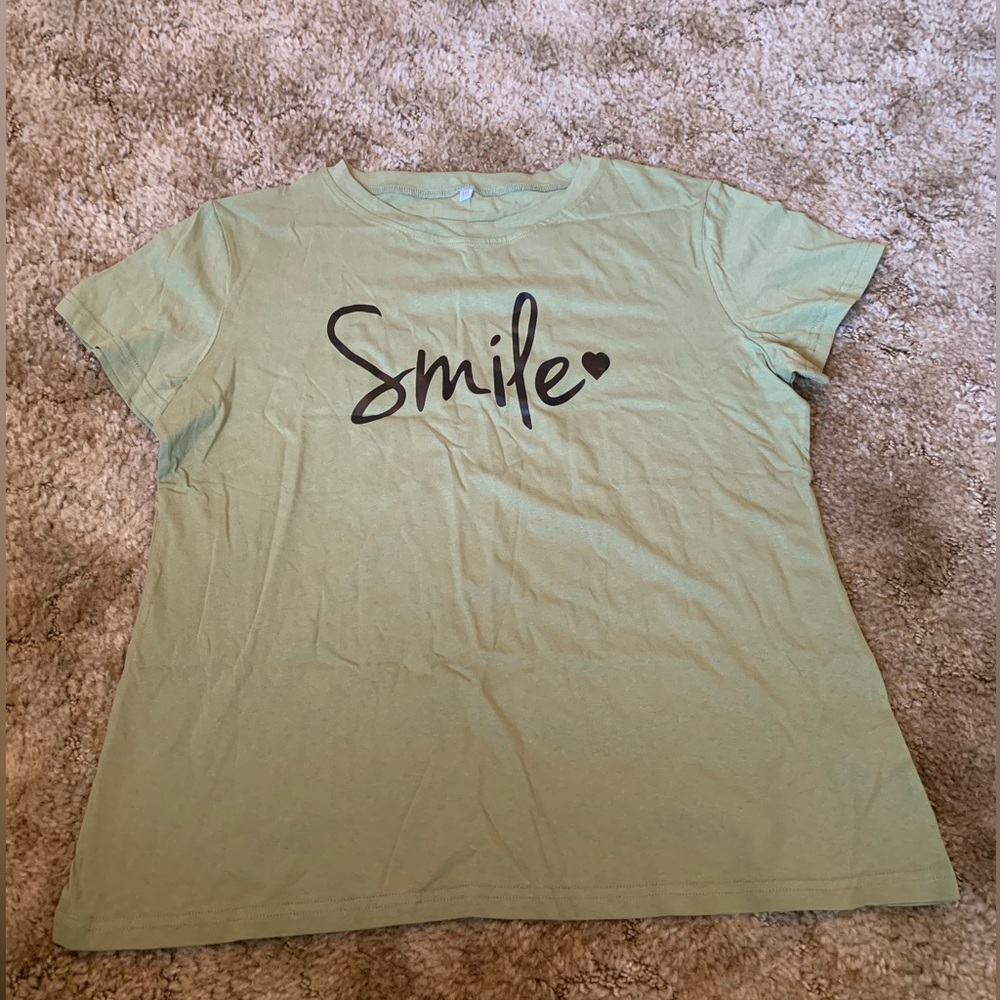 COPY - Green “Smile” Graphic Tee